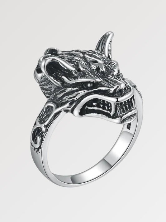 Bague Loup en Argent 'Matsue'