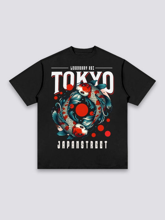 T-Shirt Carpe Koi - フィッシュ