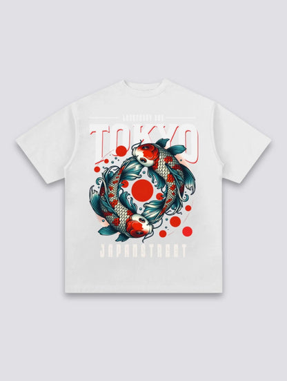 T-Shirt Carpe Koi - フィッシュ