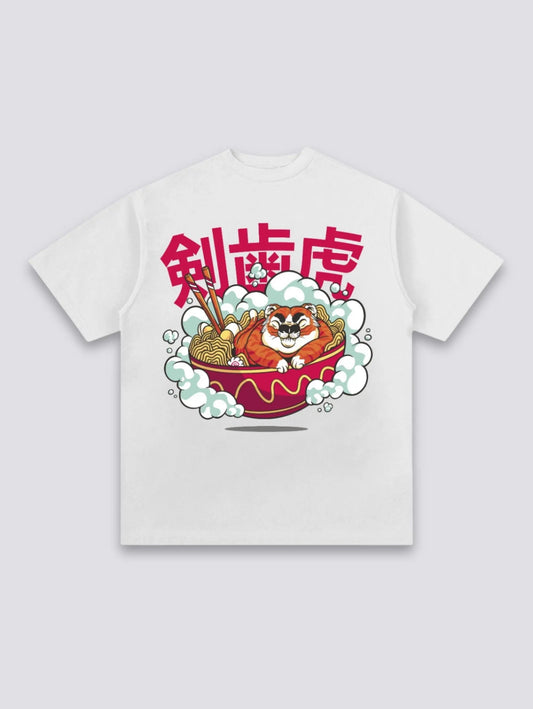 T-Shirt avec Ecriture Japonaise - らーめん